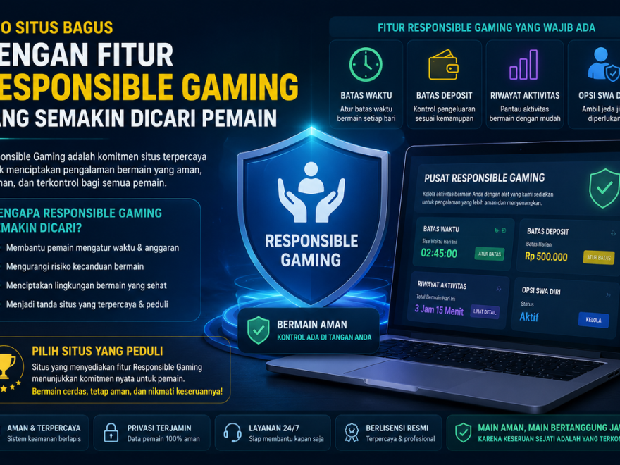 Info Situs Bagus Dengan Fitur Responsible Gaming yang Semakin Dicari Pemain
